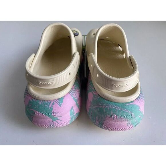 Crocs Classic Crush Spring Break Clog Women's Sz 10 Vanilla 208405-1FR NEW - Picture 8 of 13